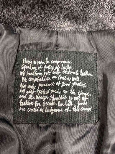 商品画像：レザージャケット・ブルゾン/L/レザー/BLK/NUC03LO364GL// 3