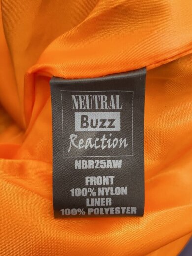 商品画像：NEUTRAL BUZZ Reaction/Gジャン/M/ナイロン/NVY/MA-1 Shell Type-1// 4