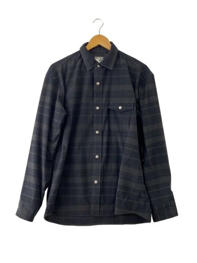 商品画像：L/S STRETCH FLANNEL SHIRT/M/ポリエステル/GRY/チェック// 1