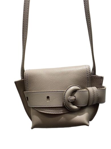 商品画像：ショルダーポーチ/レザー/GRY 1