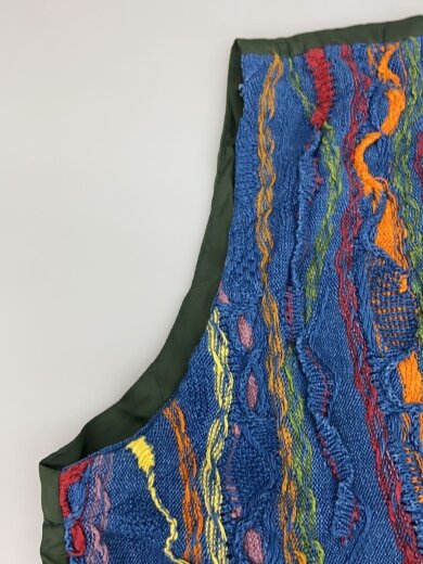 商品画像：3Dニットナイロンベスト/M/コットン/KHK/マルチカラー 4