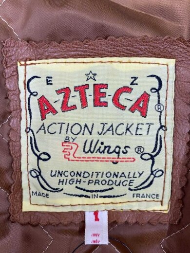 商品画像：AZTECA/アクションジャケット/1/スウェード/BRW/無地// 4