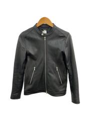 シングルライダースジャケット/S/レザー/BLK/163-1507/ゴートレザー