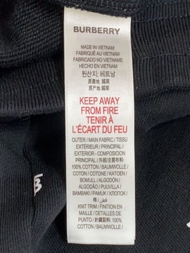 画像：BURBERRYボトム/110cm/コットン/BLK/80369466