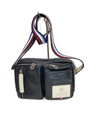 ショルダーバッグ/フェイクレザー/BLK