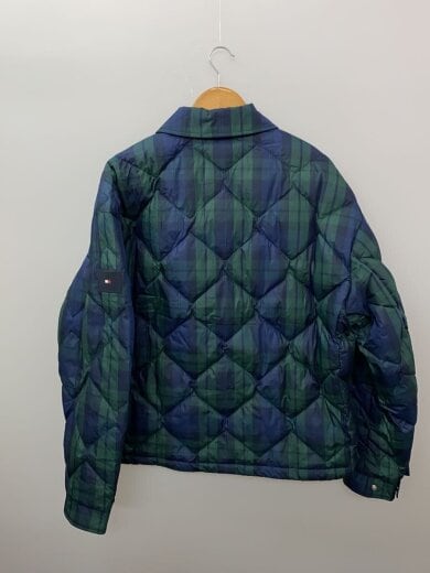 商品画像：キルティングジャケット/L/ポリエステル/GRN/チェック 2