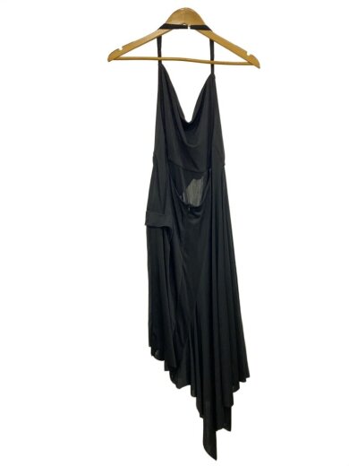 商品画像：YY233DR002/ノースリーブワンピース/2/ポリエステル/BLK/ホルターネック 2