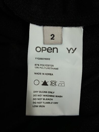 商品画像：YY233DR002/ノースリーブワンピース/2/ポリエステル/BLK/ホルターネック 4