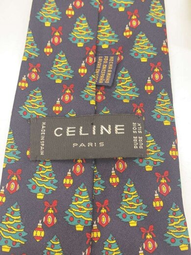 商品画像：ネクタイ/シルク/NVY/総柄/メンズ 3