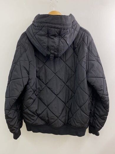 商品画像：ジャケット/2XL/ポリエステル/BLK/無地/6112175/ポリキルティングフレイトパーカ 2