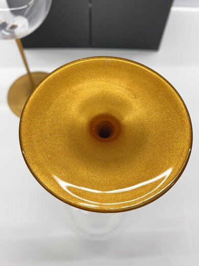 商品画像：丸嘉小坂漆器店/グラス/2点セット/ワイングラス　typeBこがね/typeAこがね 5