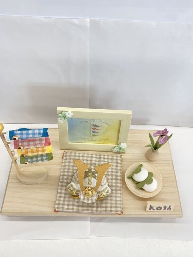 商品画像：龍虎堂/インテリア雑貨/2-544/節句 格子端午 お飾りセット// 2