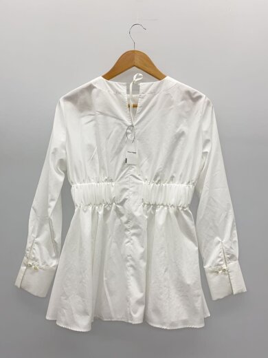 商品画像：長袖ブラウス/S/ポリエステル/WHT/無地/AD3RD-0804 2