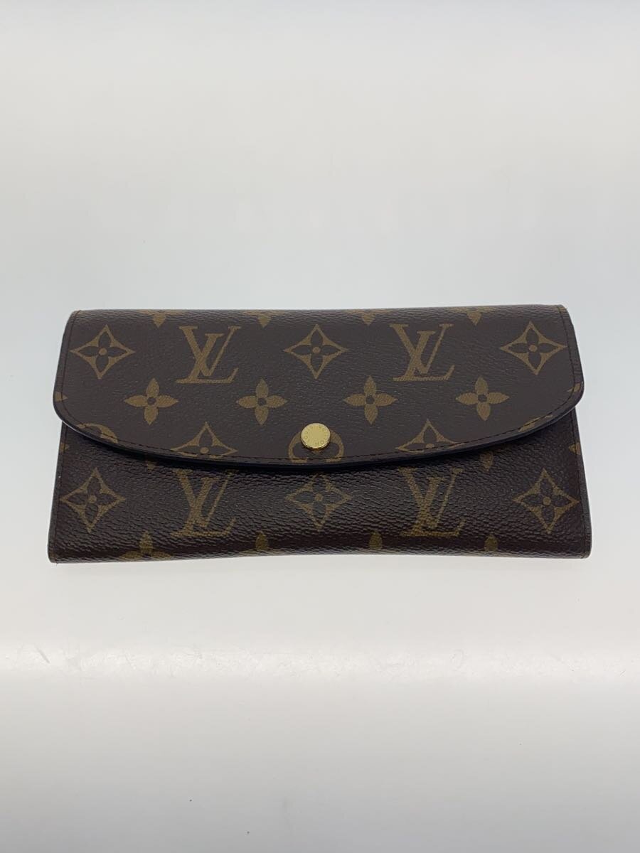 LOUIS VUITTON / ポルト・フォイユ・エミリー_モノグラム・キャンバス_BRW_フューシャ/PVC/BRW/総柄/レディース