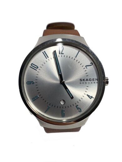 商品画像：クォーツ腕時計/アナログ/レザー/SLV/BRW/skw6522// 1