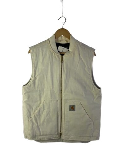 商品画像：ベスト/L/コットン/WHT/全体に薄汚れ有り/ 1