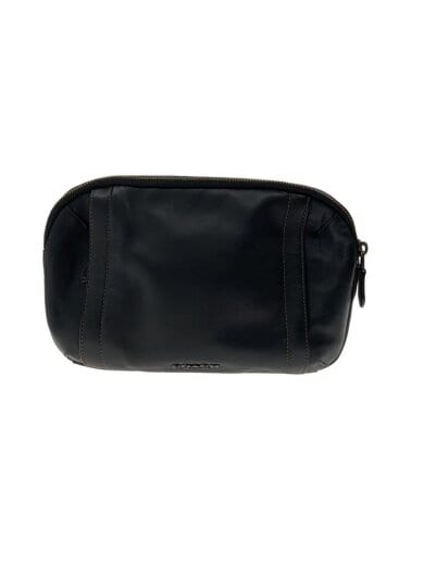 商品画像：ウエストバッグ/レザー/BLK/無地/F37594 1