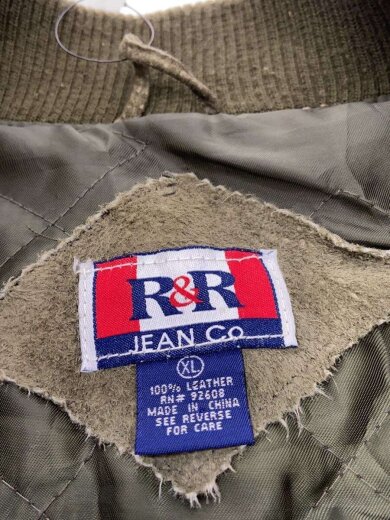 画像：その他ブランドR&R JEAN Co/レザージャケット・ブルゾン/XL/レザー/GRN/無地3