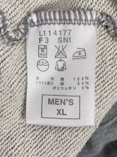 商品画像：スウェット/XL/コットン/GRY/無地 4
