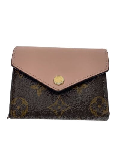 商品画像：ポルト・フォイユ・ゾエ_モノグラム・キャンバス_ローズバレリーヌ/PVC/BRW/総柄/レディース 1