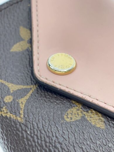 商品画像：ポルト・フォイユ・ゾエ_モノグラム・キャンバス_ローズバレリーヌ/PVC/BRW/総柄/レディース 8