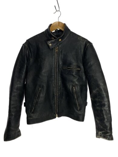 商品画像：FIRST/レザージャケット・ブルゾン/36/レザー/BLK/内側穴有 1