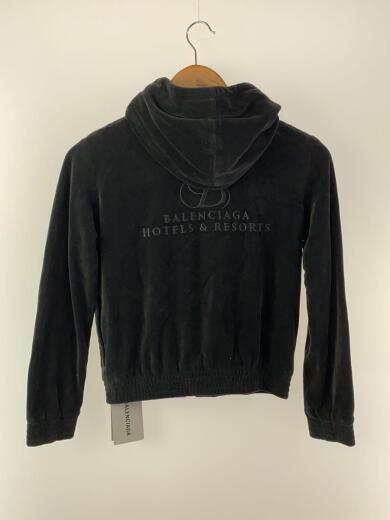 画像：BALENCIAGAパーカー/S/コットン/BLK/657854 tkq122