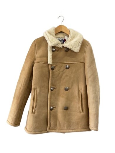 商品画像：×Ron Herman/pea jacket/ジャケット/S/山羊革/CML/無地/7470 1