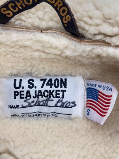 商品画像：×Ron Herman/pea jacket/ジャケット/S/山羊革/CML/無地/7470 3