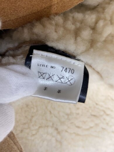 商品画像：×Ron Herman/pea jacket/ジャケット/S/山羊革/CML/無地/7470 4