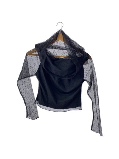 商品画像：24AW/オフショルチュールトップス/トップス/one/ポリエステル/BLK/ドット/SWFB244141 1