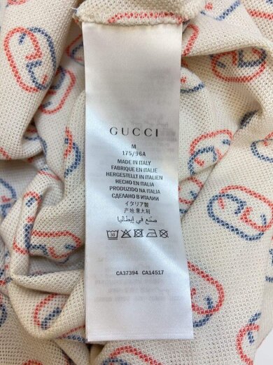 商品画像：GG Logo Polo Shirt/ポロシャツ/M/コットン/IVO/総柄/575221 4