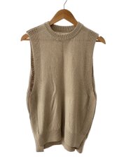 25SS/Cottonlinen Knit Vestニットベスト(薄手)/FREE/コットン/CRM/125105