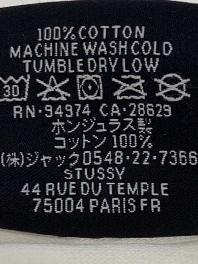 商品画像：flower grid pigment dyed tee/Tシャツ/L/コットン/WHT/無地 4