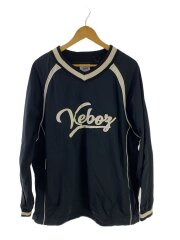 トップス/XL/コットン/BLK