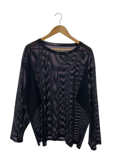 商品画像：長袖Tシャツ/M/ポリエステル/BLK 1