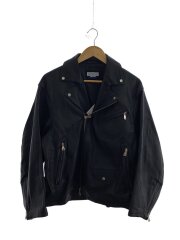 24AW/sheep leather jacket/レザージャケット/0/羊革/BLK/11242211207