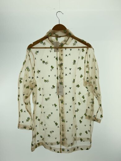 商品画像：ブルーベリーエンブロイダリーシャツ/長袖シャツ/1/ポリエステル/BEG/8811-2-99007 2