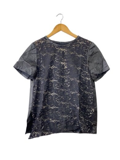 商品画像：半袖ブラウス/6/コットン/BLK 1