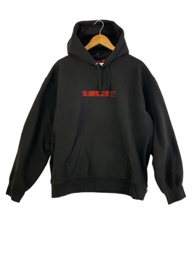 商品画像：25AW/Swarovski Motion Logo Hooded Sweatshirt/L/コットン/BLK// 1