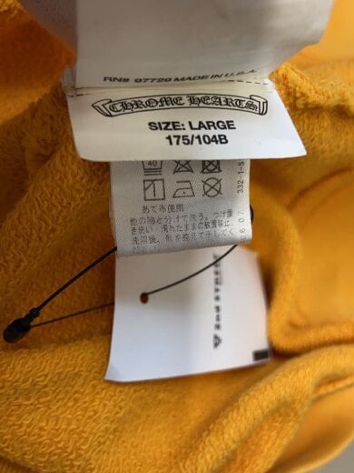 商品画像：パーカー/L/コットン/YLW/2212-304-0490/袖汚れ有 5