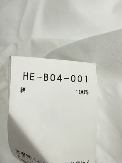 商品画像：半袖シャツ/2/コットン/WHT/無地/HE-B04-001// 4