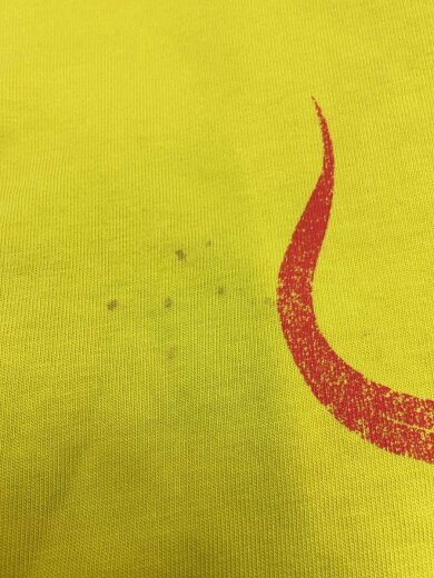 商品画像：24SS/DARKWAVE/Tシャツ/L/コットン/YLW/総柄/739028/ヨゴレ・穴有 8