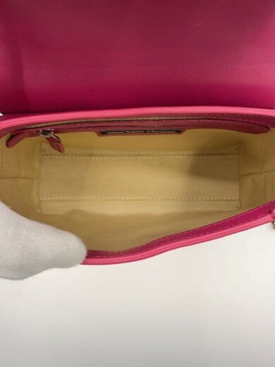 商品画像：ショルダーバッグ/--/PNK/無地/小傷、使用感有 6