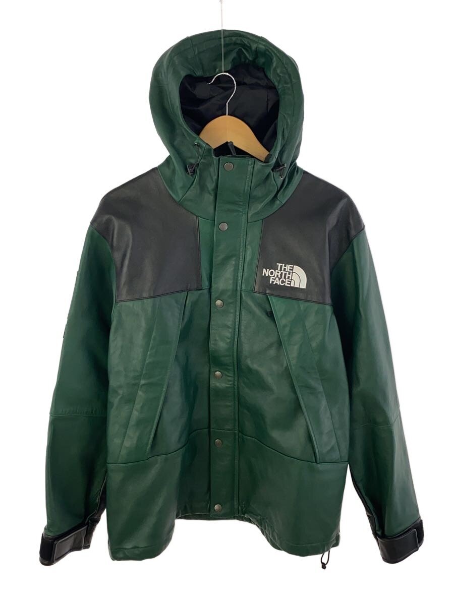 Supreme × THE NORTH FACE / 18aw/Leather Mountain Jレザージャケット・ブルゾン/M/レザー/GRN/NP61807