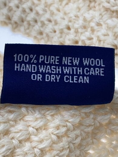 商品画像：ニット・セーター(厚手)/S/ウール/IVO/無地 5