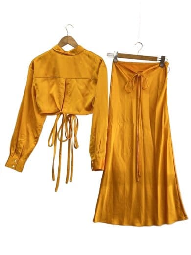 商品画像：長袖ワンピース/S/シルク/ORN 2