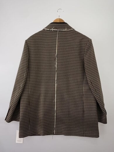 商品画像：2way Hooded Scarf Cut Offジャケット/ポリエステル/BRW/チェック/21252115203 2