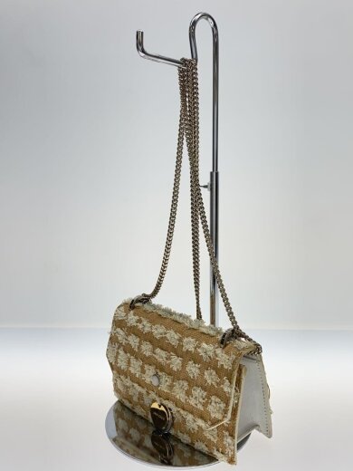 商品画像：ショルダーバッグ/ツイード/BEG/ヨゴレ・コバ割れ有 2