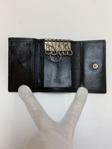 商品画像：GG柄/キーケース/BLK/総柄/メンズ/131928/レザー変色、内側傷有 4